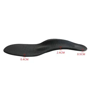 EVA Orthotic Insole Foot Arch Support Orthopedic Correct Flat Feet PU Leather Insert Sole for Shoes thumbnail-2