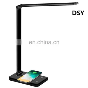 LED Table Lamp Dimmable Folding Touch With USB Port Wireless Charge Portable Desk Lamp thumbnail-2