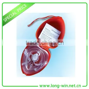 LWC-02 Medical Emergency CPR MASK in Plastic Heart Shape Case thumbnail-1