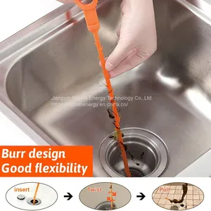 Vastar 19.6/25 Inch Drain Snake Hair Drain Clog Remover Cleaning Tool thumbnail-4