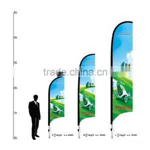 Top Quality on Knitted Fabric Promotional Feather Beach Flag thumbnail-1
