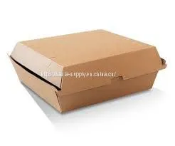 Kraft Large Clamshell Packaging Burger Box Food Box thumbnail-1