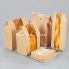 Bread Bags With Logo Kraft Paper Bag Bakery Packaging Biodegradable Custom Printed Paper Bags thumbnail-1
