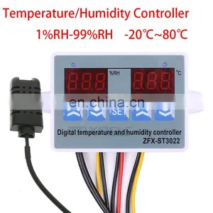 Digital Temperature Humidity Controller Regulator Thermostat Hygrostat Thermometer Hygrometer Control With Humidity Sensors 220V thumbnail-2