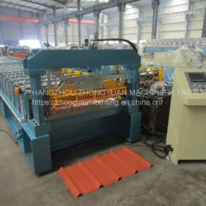 Best Quality PPGI Steel Coils Metal Roof Sheet Making Machine Iron Roofing Sheet Roll Forming Machine With CE Certificate thumbnail-1