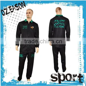Cheap Blank Self-design Logo and Pattern Soccer Training Tracksuit Set for Sale thumbnail-1
