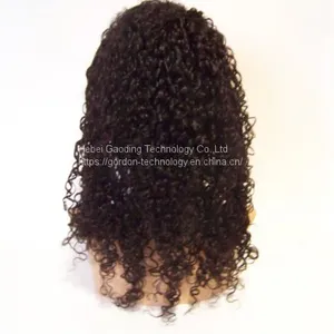 Gaoding Brown Curly Human Hair HD Full Lace Wig With Factory Price thumbnail-3