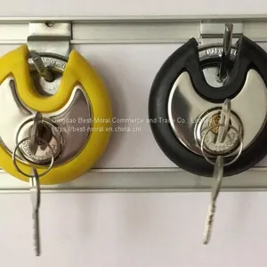 4 Digit Combination Discus Padlock With Colorful Anti-collision Ring thumbnail-5