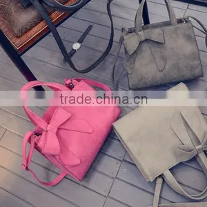 C89491A Factory Wholesale Women Bowknot pu Handbags Fashion Lady Bags thumbnail-2