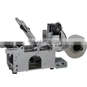 Factory Price Flat Bottle Labeling Machines Semi Automatic Label Printing Machine Square Label Sticker Machine For Adhesive thumbnail-1