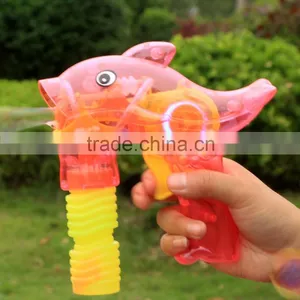 Non-taxic Transparent Plastic Dolphin Bubble Blower Gun thumbnail-3
