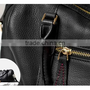 Morden Nature Style Class Designer Genuine Leather Men Large Capacity Handbag Travel Shoulder Bag Duffle Bag thumbnail-5