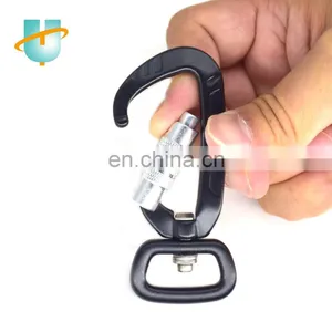 Safety Spring Carabiner Hook for Dog Leashes, Hiking Carabiner,wholesale Camping Sling Swivel Lock Carabiner Hook With Twist Loc thumbnail-3