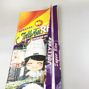 100kg Flour Rice 50kg Bopp Laminated Sack pp Woven Bags China pp Rice Packing Bag thumbnail-4