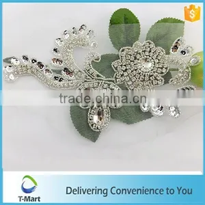 Whole New Design Crystal Rhinestone Applique for Wedding Garment and Shoes thumbnail-1