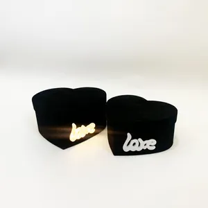 2025 Mother's Day Innovative Gift Packaging 2 Pieces Heart Shaped Gift Box With Love Shape LED Lights For Valentine's Day thumbnail-3