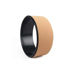 High Quality Yoga Wheel Customized High Density Cork Yoga Wheel for Balance Training thumbnail-3