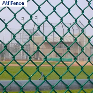 Wholesale High-Security Galvanized Chain Link Fence With Barbed Wire Top thumbnail-1