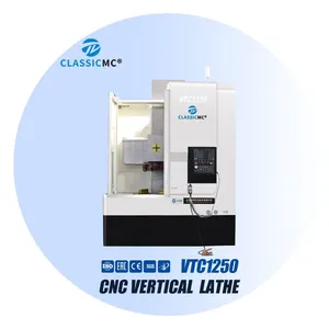 VTC1250 Heavy Duty Vertical Lathe Machine Single Spindle Turning With GSK Control System With Precision Control thumbnail-1