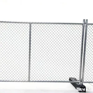 Outdoor Heat-treated Steel Temporary Movable Safety Fence, no Excavation Required, With Waterproof Steel Wire Driveway Guardrail thumbnail-4