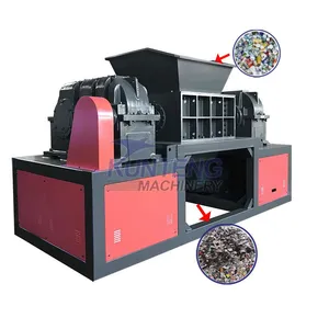 Industrial Old Electrical Appliances Discarded Furniture Leather Dual Axis Shredder EPC thumbnail-1