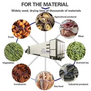 Small Cassava Drying Machine Dehydration for Cassava Slice Vegetable Belt Dryer Machine EPC thumbnail-3