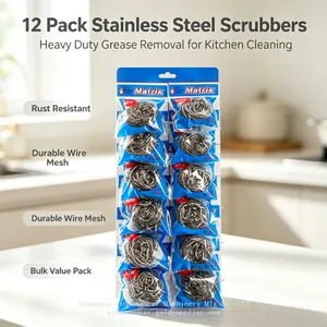 Powerful Steel Wire Ball Dual Use Delicate & Heavy Cleaning Tasks thumbnail-2