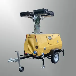 Automatic Hydraulic Lifting Light Tower Trailer Mounted Outdoor Mobile Lighting Tower thumbnail-3