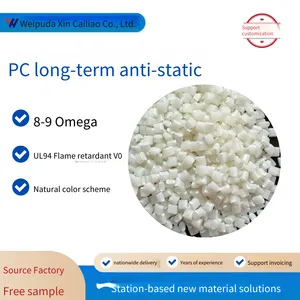 pc Flame-retardant, Anti-static, Fireproof v0 Natural Color, Color-mixable, High Impact-resistant, Explosion-proof, Permanently Anti-static, Flame-retardant pc Granules thumbnail-1