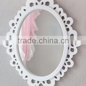 Antique Decorative Round Metal Framed Wall Mirror thumbnail-1