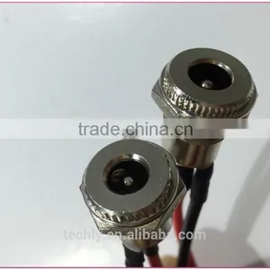 DC2.1 Buchse Mit Kabel ID To Flachstecker 2.8mm Terminal Wire Harness thumbnail-1