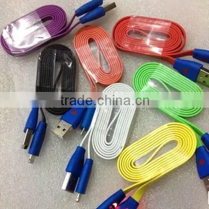 2015 Smile Face Cable For IPhone 5s 6G With Led Light ,New USB Cable With Led Light thumbnail-3