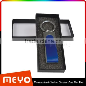 New Products 2015 Innovative Product Metal pu Leather Keychain Embossed Custom Leather Leather Keychain thumbnail-5