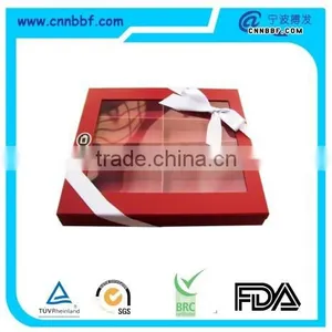 Chocolate Paper Box With Window and Interior Tray thumbnail-1