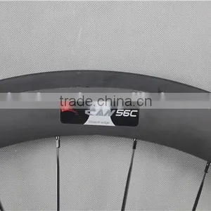UD-matt Carbon Bike Wheels Road Bike Carbon 56mm Bike Wheels With ICAN Logos-glossy W56C thumbnail-4