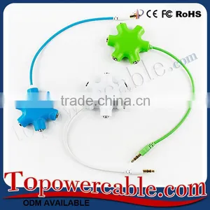 China Wholesale Supplier Hot Sale Premium Multi Headphone Splitter Mp3 Splitter With OEM ODM thumbnail-2