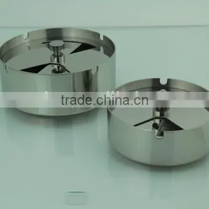Advanced Lidded Ash Holder Stainless Steel Ashtray thumbnail-5