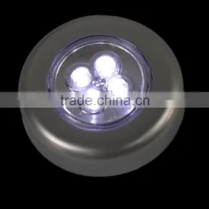 Super Warm Bright 4-LED Touch Tap Push Stick On Anywhere Under Closets Cabinet Night Light Lamps thumbnail-2