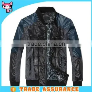 Stand Collar Plaid Jacket For Men thumbnail-1