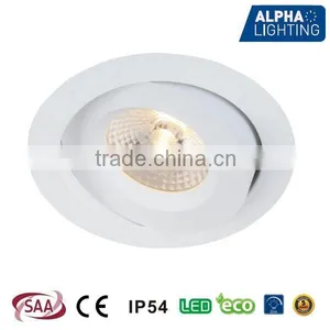 IP54 Adjustable High Quality Dimmable Anti-glare 7W COB Led Downlight thumbnail-1