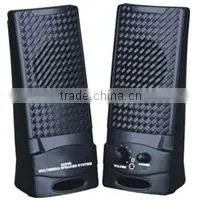 Active Black Colour Plastic USB 2.0 Mini Speaker thumbnail-1