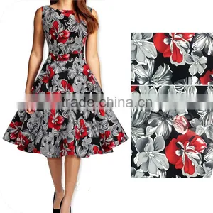 Women's Cotton Short Frock Designs Rockabilly Swing Prom Vintage Dress 50s thumbnail-1