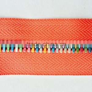 5# Aluminium Rainbow Color Corn Teeth Zipper thumbnail-1