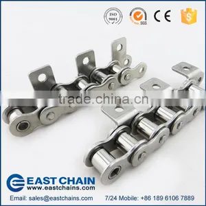 Acid Proof Stainless Steel Roller Chain 50SS With WSA1 Attachments thumbnail-4