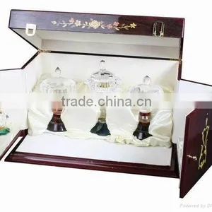 New Style Wooden Perfume Box/Wood Black Twin Perfume Box for 2014 Hot Sell thumbnail-1