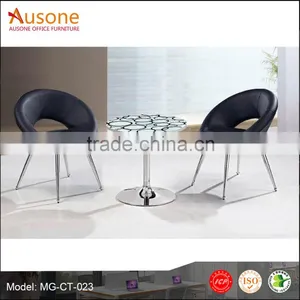 Modern a Leg Small Glass Coffee Table thumbnail-1