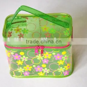 Custom Clear Vinyl Pvc Zipper Bags With Handles thumbnail-1