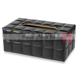Painted & Beautiful Shell Tissue Box in Black Color thumbnail-3