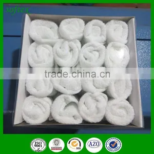 Cotton White Oshibori Towel Small MOQ thumbnail-3