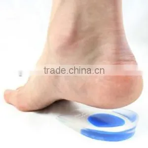 Gel Heel Half Insoles Comfort Cushion Insoles Anti Bacterial Foot Care, Silicone Insole thumbnail-1